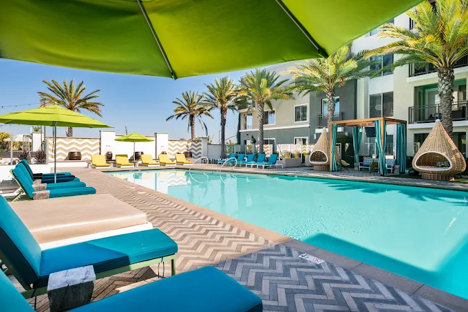 Upscale restaurant outdoor patio with cushioned dining chairs